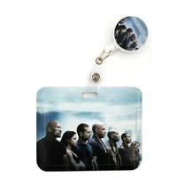 movie fast and furious cartoon cute credit card holder lanyard women men kid student reel id name bus clips card badge holder