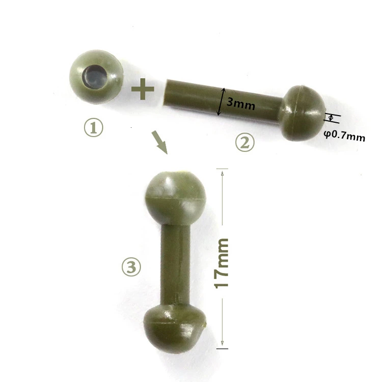 Rompin 20 шт./лот рыболовные снасти для ловли карпа Chod Beads вертолетные установки