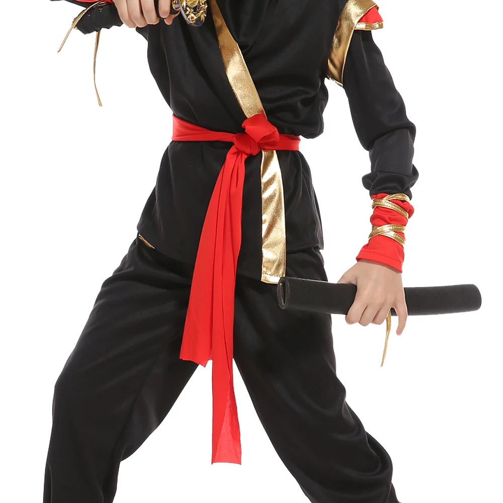 ninja for children boys costumes cosplay costume martial arts ninja costumes for kids fancy party decorations supplies uniforms free global shipping