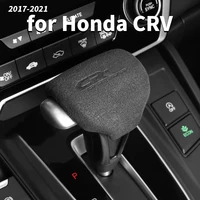 car gear lever cover shifter gear shift knob gear head cover sticker for honda crv cr v 5th 2017 2018 2019 2020 2021 accessories