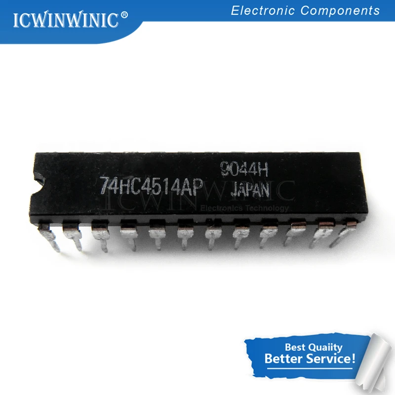 

5PCS MC74HC4514N 74HC4514AP DIP-24 74HC4514 DIP24 CD74HC4514EN DIP 74HC4514N
