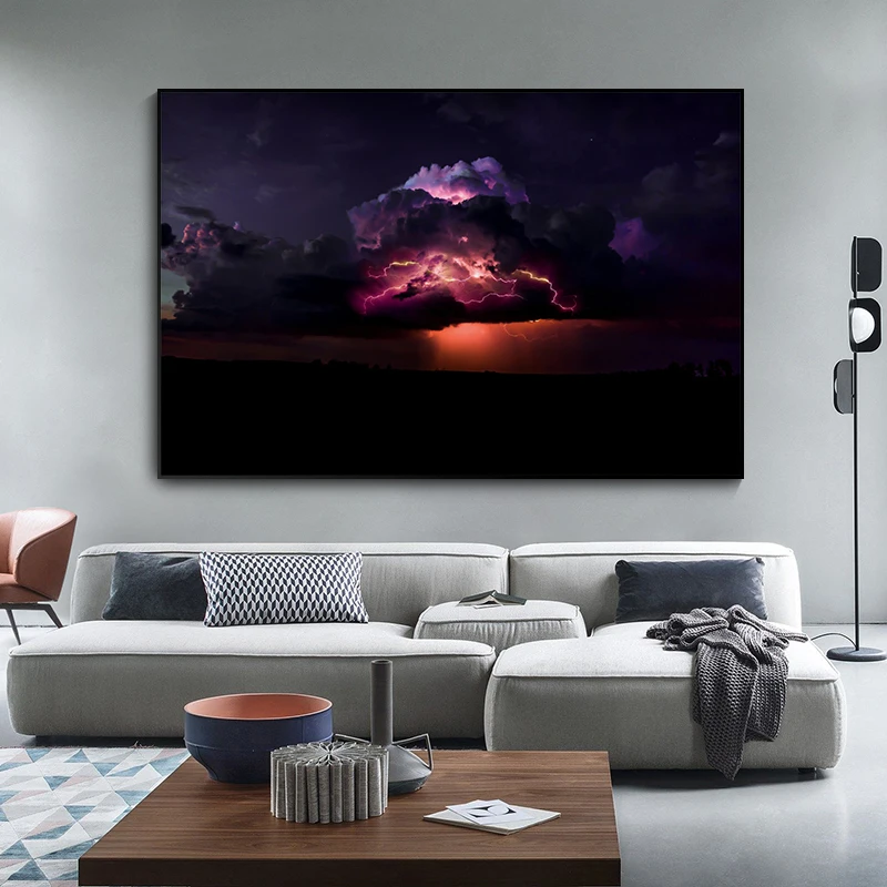 

Art Canvas Black Cloud Painting Wall Art Posters and Prints Living Room Decoration Pictures for Living Room Home Decoration