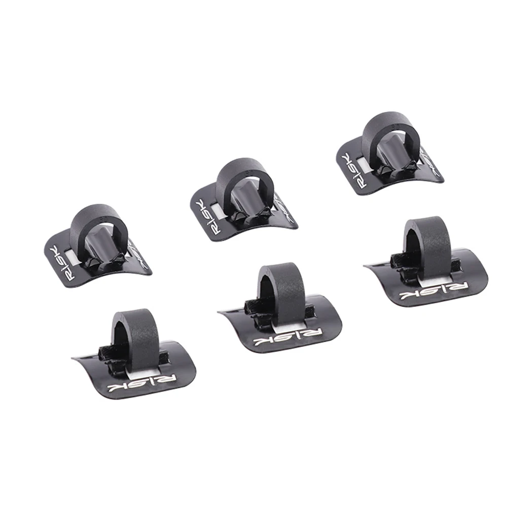 6PCS Bicycle Cables Housing Wire Adapter Seat Clip Aluminum Bike Oil Tube Fixed Clips C Shape Shift Brake Guide Cable | Спорт и