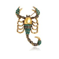 exquisite creative design scorpion brooch vintage animal alloy pin brooches men women childrens holiday gift