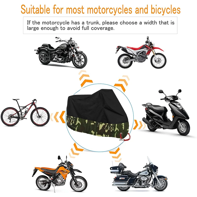 Чехол для мотоцикла водонепроницаемый чехол Yamaha Drag Star 1100 R1 2007 Sr 250 Fz1 Xvs 1300 V Xt660 Fjr Tdm