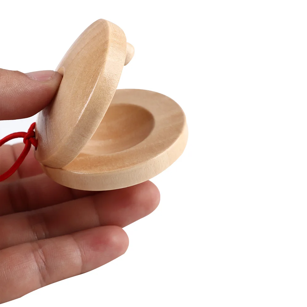 1 шт. забавные деревянные кастанки перкуссионные музыкальные инструменты
