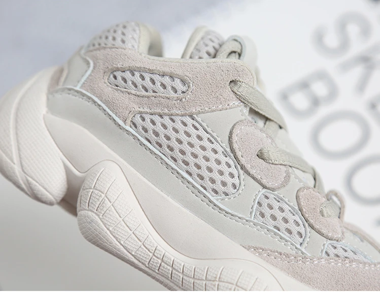 Детские черные замшевые кожаные кроссовки сетчатые дышащие для девочек и