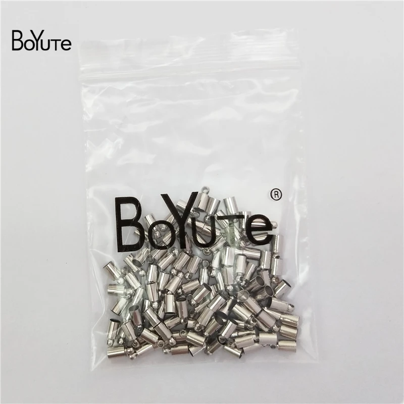 BoYuTe (100 шт./лот) 16 размеров металлическая латунная кисточка Концевая застежка
