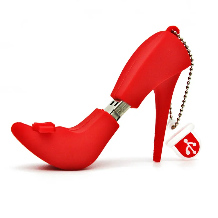 Оптовая продажа Модная обувь с рисунком на высоком каблуке USB flash drive3.0 Обувь для