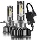 12 В, 3000K, 4500K, 6000K, 8000K, 9005 лм, 9006 H1, H4 Turbo, светодиодная фара головного света H3, H7, H11, Canbus светодиодные лампочки, супер яркая лампа ZES