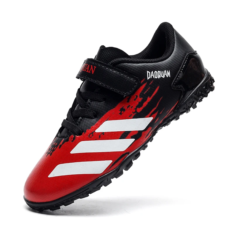 

2021 New Sneakers Children Professional Soccer Training Shoes Boys and Girls Outdoor Lawn Antiskid T/F Football Shoes