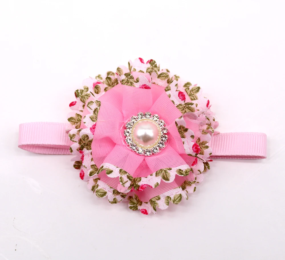 

60pcs Dog Accessories Flower Dog Bowties Pet Dog Cat Bow Tie Collar Diamond Pet Supplies Small Dogs Puppy Grooming Products