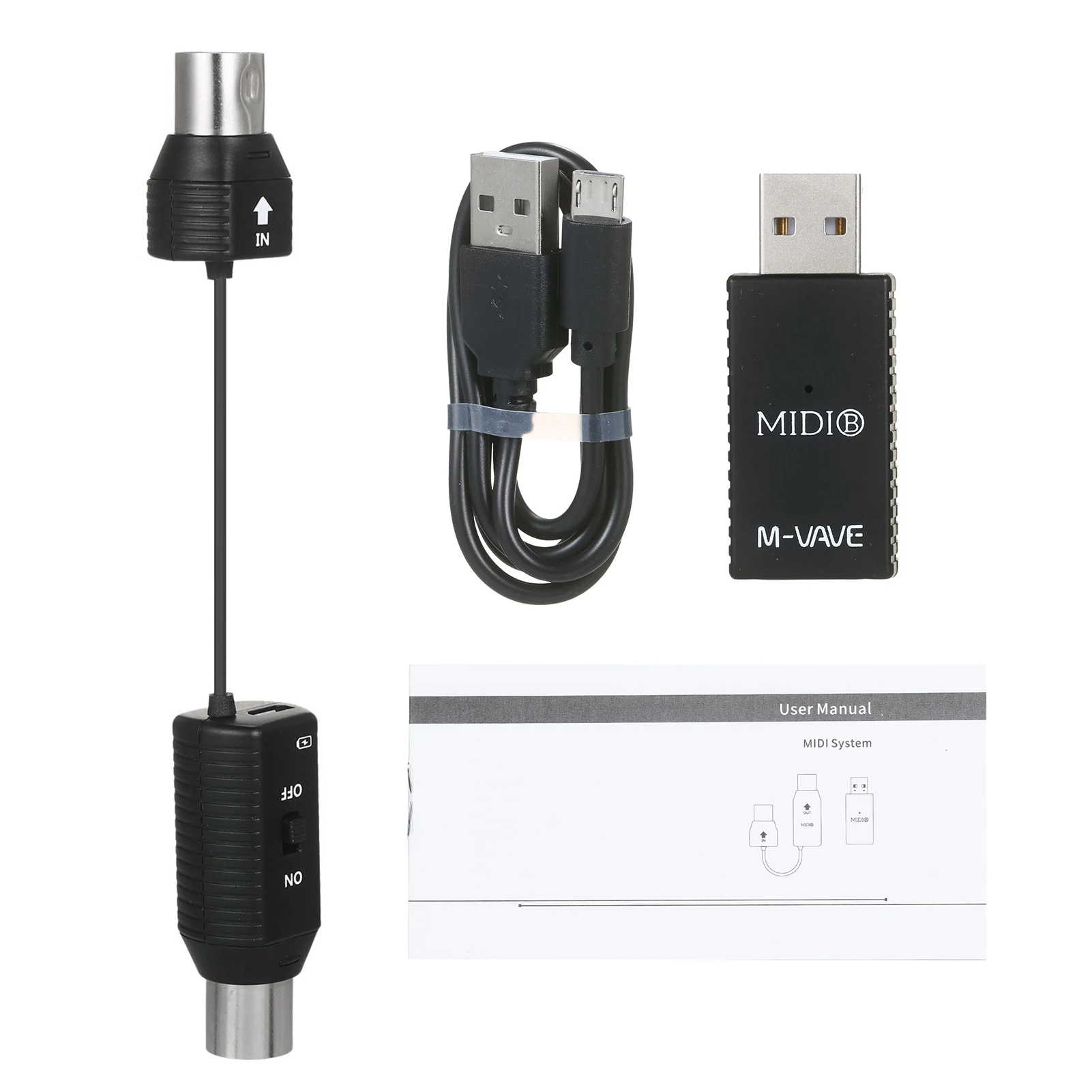 M-VAVE MS1 мини система беспроводной передачи миди-система миди-адаптер Plug and Play