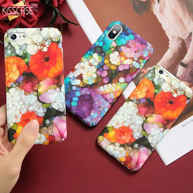 KISSCASE рыбные весы чехол для samsung S10 S9 S8 Plus S7 цветной жесткий мраморный Edge Note 8 9 Coque |