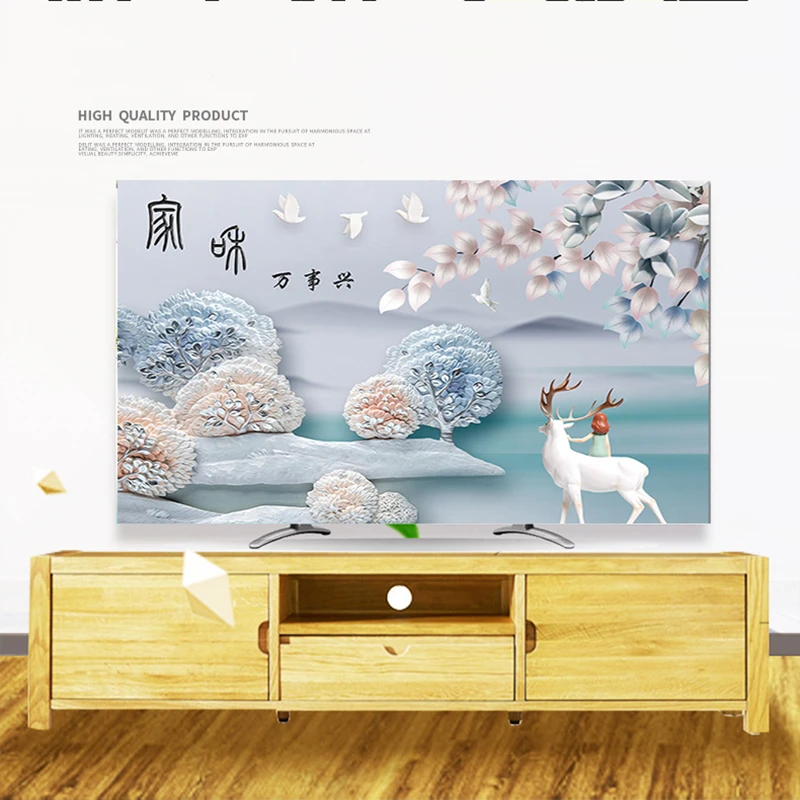 На заказ 32 &quot - 85&quot дюймов декоративная крышка капота для экрана LCD TV PC пейзаж