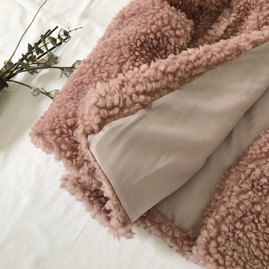 Женский Теплый кардиган из искусственного меха Свободный Повседневный Кардиган