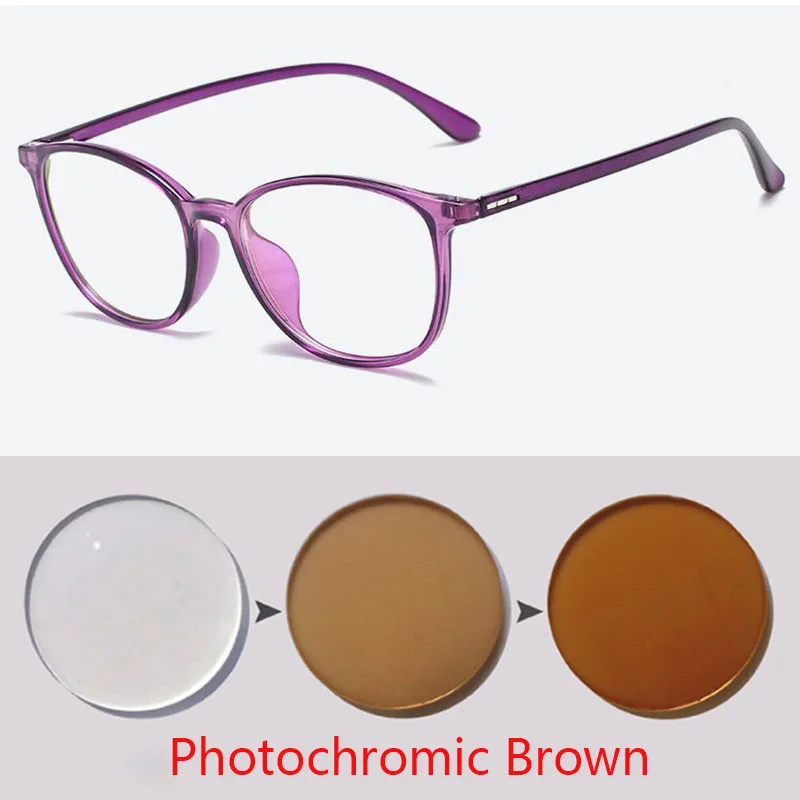 Сверхлегкий TR90 кадр очки по рецепту Для мужчин женщин унисекс Винтаж Овальный