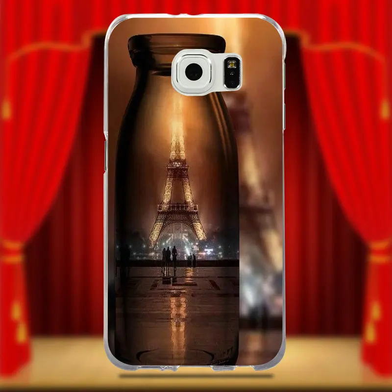Мягкие чехлы для телефонов Samsung Galaxy S2 S3 S4 S5 Mini S6 S7 S8 S9 Edge Plus Live Love Phone On Wine Glass In Paris Eiffel