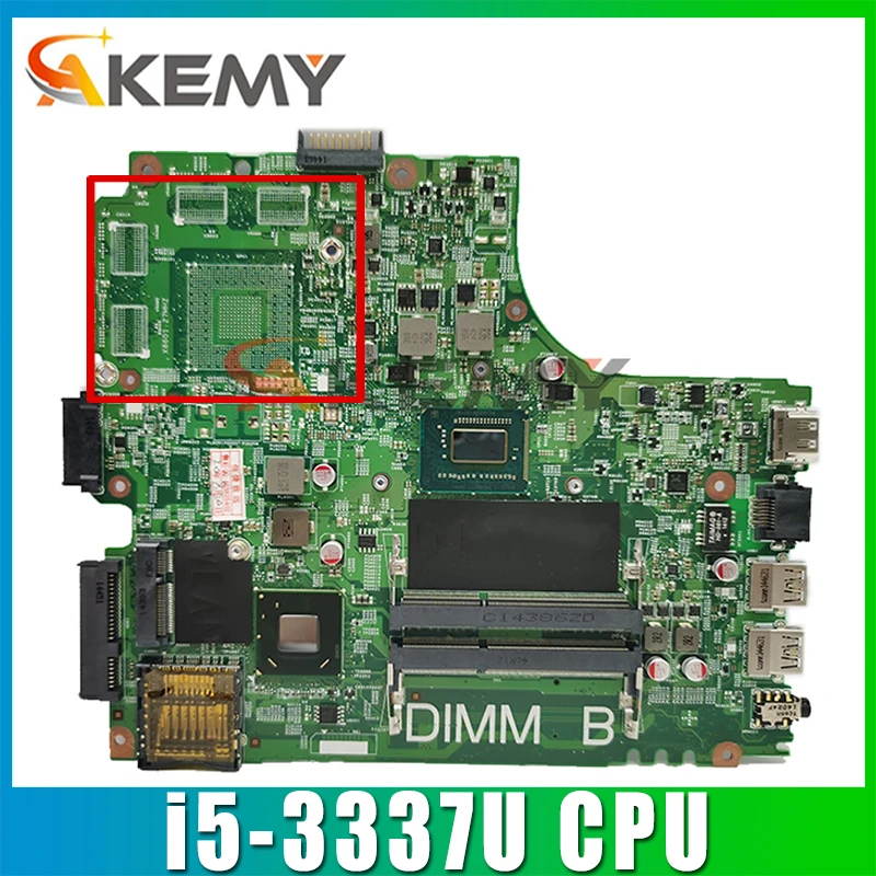 

Akemy для dell inspiron 3421 5421 материнская плата портативного компьютера с i5-3337U DDR3 5J8Y4 для тестирования системной 100% ОК