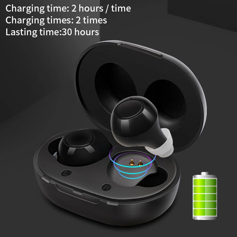 

Mini Ear Hearing Aid Rechargeable Audifonos Sound Amplifier Hearing Device Digital Hearing Aids Earphone Amplifier for Deafness