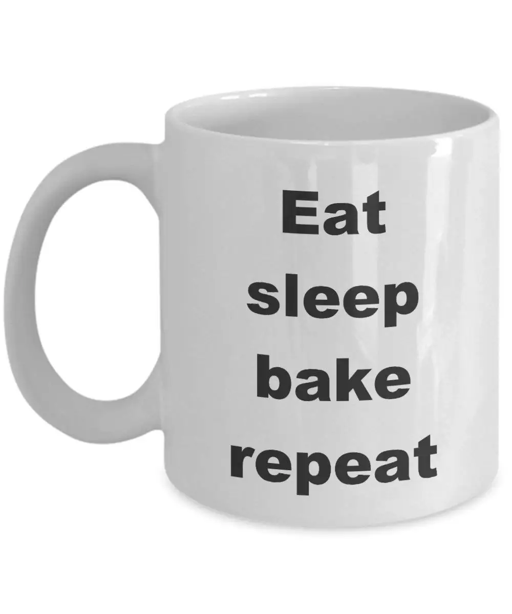 Смешная выпечка, baker Подарки 11 унций кофейная кружка-Eat Sleep Bake Повтор