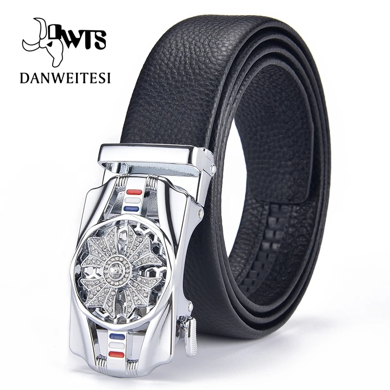 

[DWTS]Men Belt Leather Belts Automatic Buckle Lucky Rotatable Luxurious Fashion Superior Quality Classic Chinese zodiac