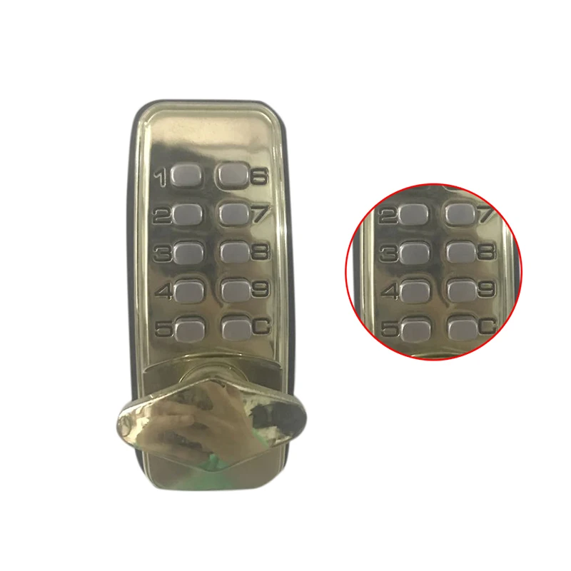 Мини механический дверной замок с кнопками водонепроницаемый паролем