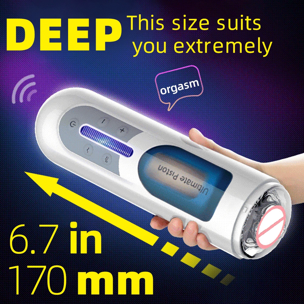 Автоматический мужской мастурбатор Leten телескопический в виде влагалища для