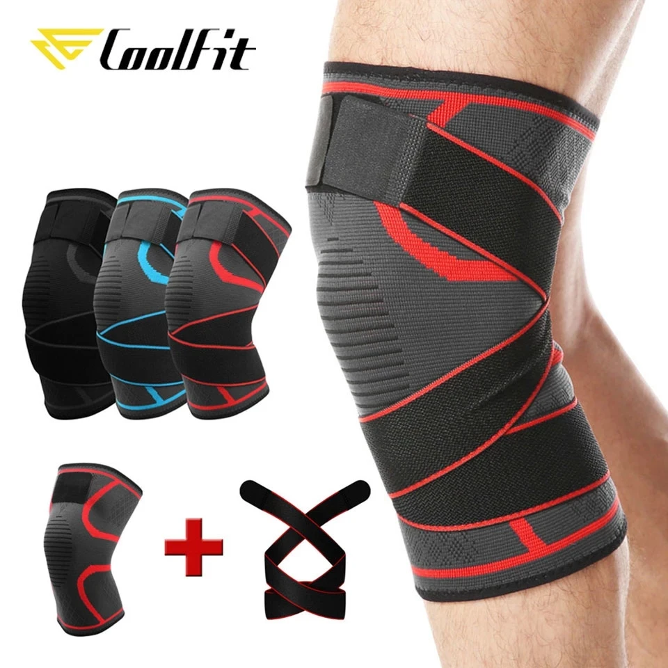 CoolFit 1 шт. спортивный наколенник регулируемый фиксатор для фитнеса Женский Бандаж