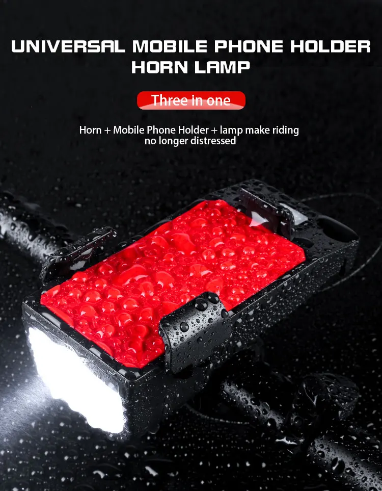 Миниатюрный велосипедный фонарь 3 в 1 многофункциональный светильник зарядка