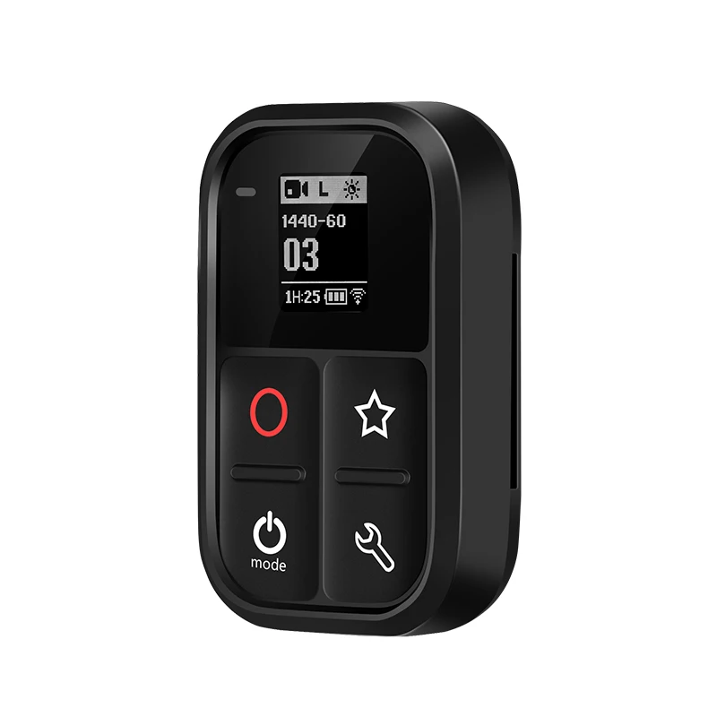TELESIN 80M Wifi Пульт дистанционного управления для Gopro Hero Black 8 7 6 5 4 Session самолюминесцентный oled-экран дистанционный набор и ярлык