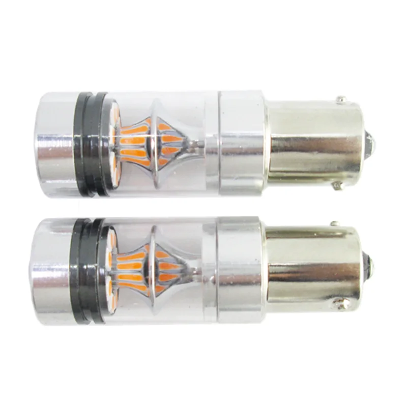 2 шт. P21W 100w 20SMD Samsung 3030 чипы 1156 BAU15S BA15S Canbus фонари заднего хода DRL дневные ходовые