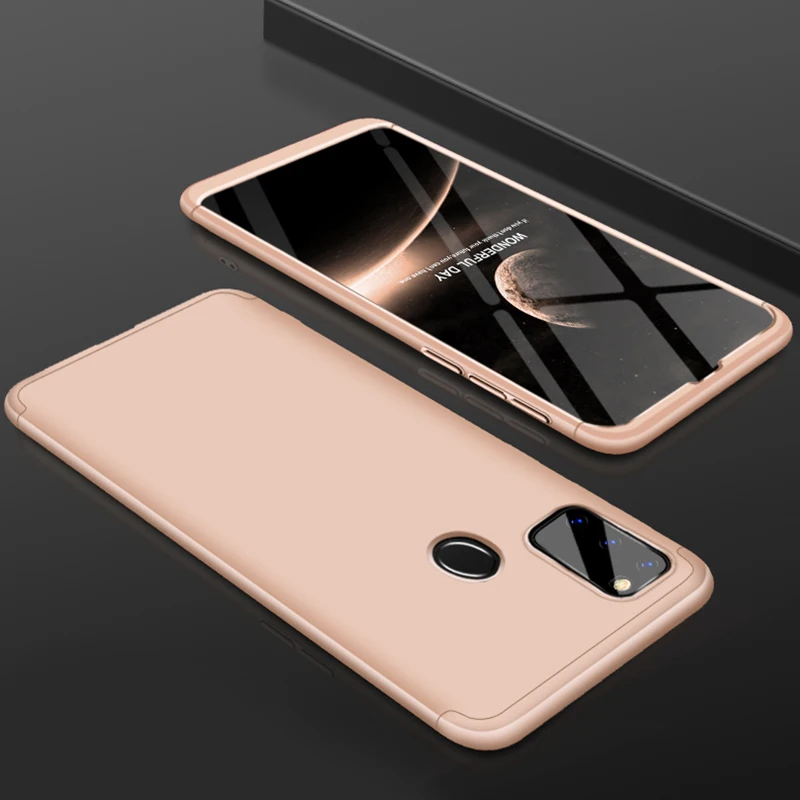 Gold GKK Роскошный чехол для samsung M30s чехол 3 в 1 полная защита противоударный Матовый Жесткий чехол для samsung Galaxy M30s Coque Fundas - Цвет: Gold