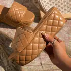 Женские кожаные шлепанцы на плоской подошве, открытые сандалии с оплеткой, Повседневная пляжная обувь, лето 2021