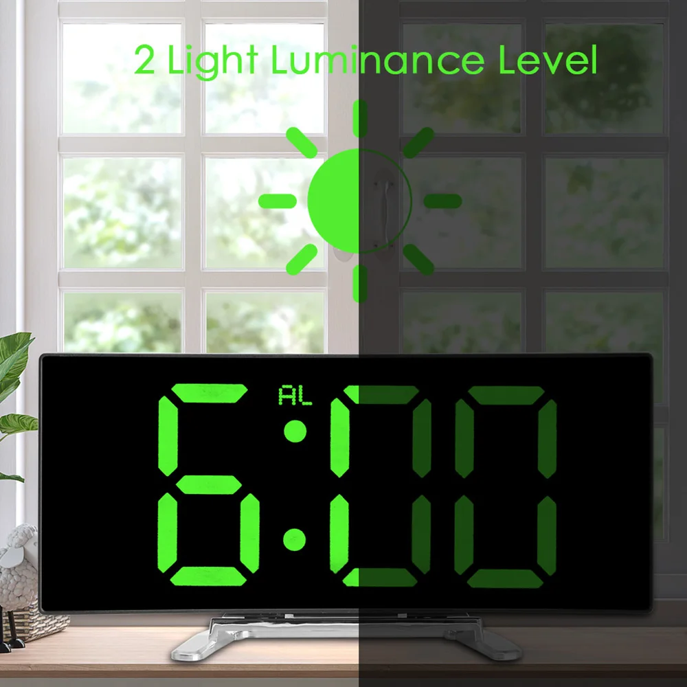 Цифровой будильник с ЖК-дисплеем будильники для детей спальни приглушаемые