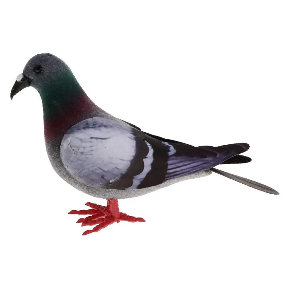 Искусственные Птицы голубей в перьях модели садовые украшения миниатюрные