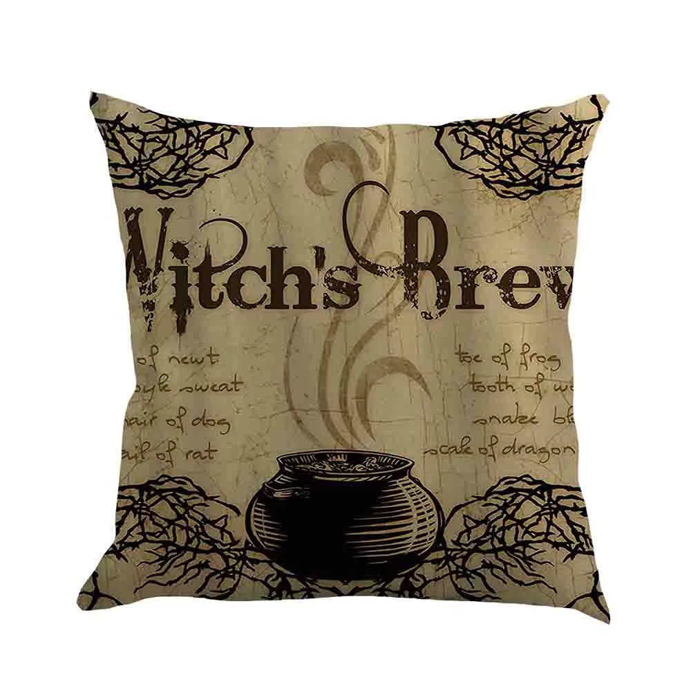 Наволочки на Хэллоуин привидение ведьма Тыква принт декоративная наволочка