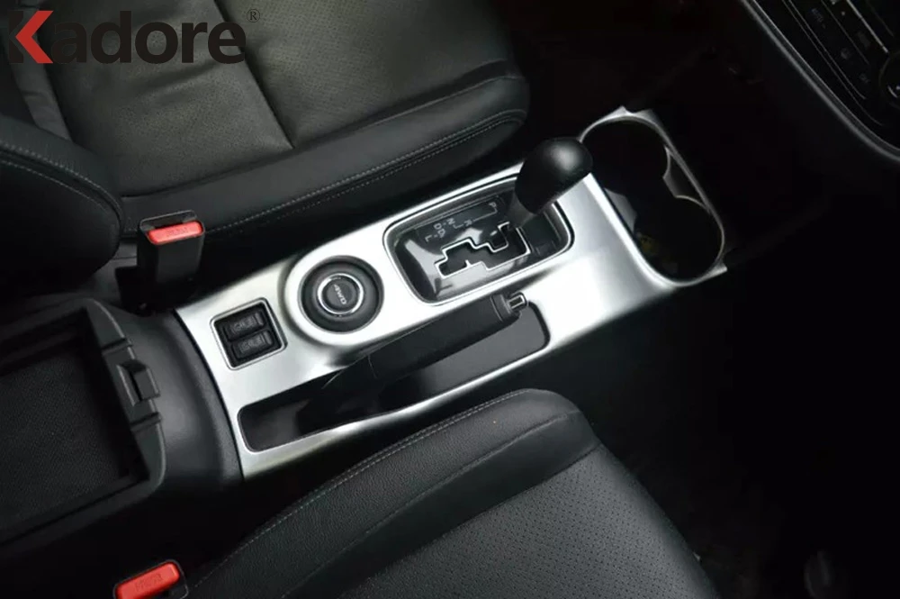 Матовая панель переключения передач из АБС пластика для Mitsubishi Outlander 2016 2017|Лепнина