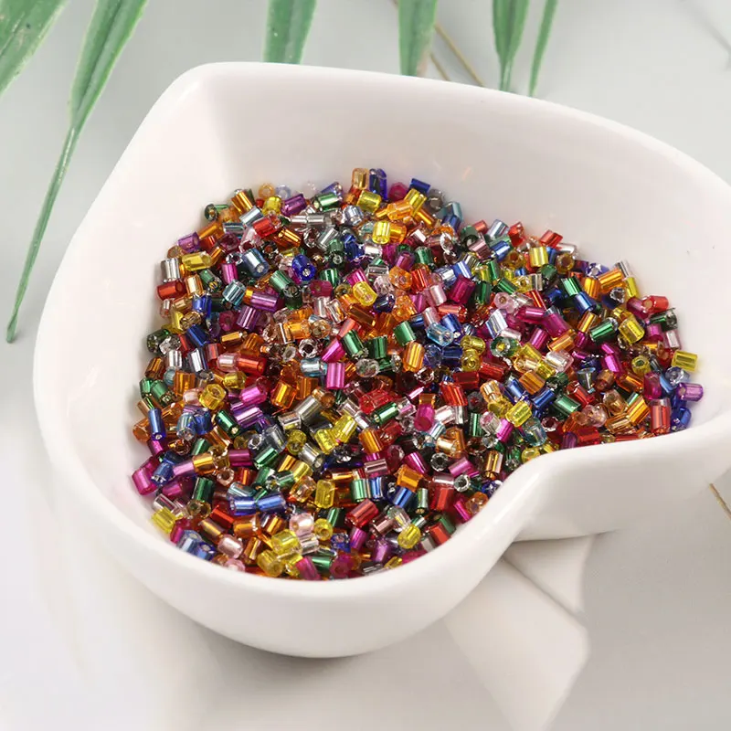 

720 шт. 2 мм серебряные стеклянные бусины с покрытием 11/0, стеклянные бусины «сделай сам» для изготовления ювелирных изделий, аксессуаров для р...