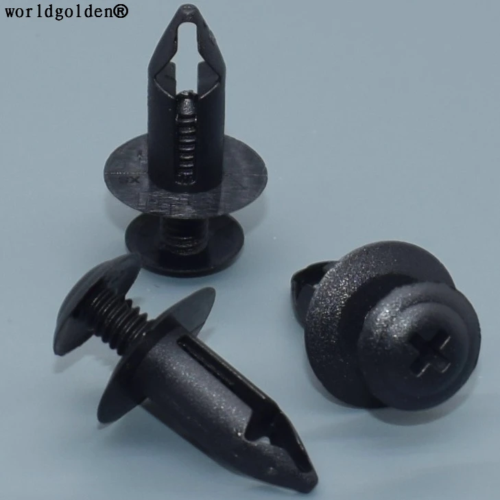 100 шт., автомобильные фиксаторы с зажимом worldgolden для Nissan 66860-01W01, GM 94051993 Mitsubishi M344737, M406893