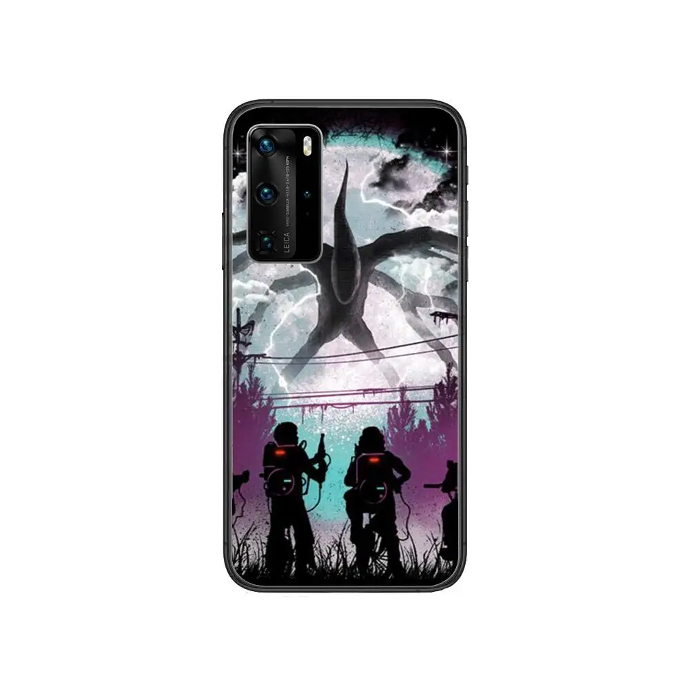 

Movie Stranger Things Case Clear Phone Case For Huawei Honor 20 10 9 8A 7 5T X Pro Lite 5G Black Etui Coque Hoesjes Comic Fash