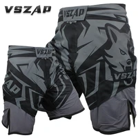 vszap shadow hunter shorts mma running fitness boxing mixed training martial arts boxing boxing grey red fast dry style