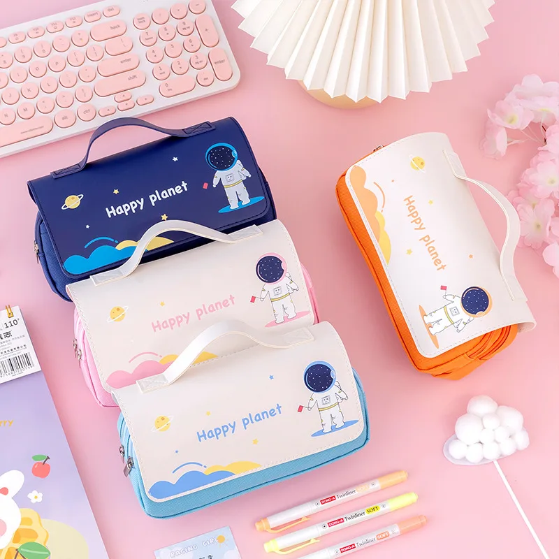 

New Large-capacity Pencil Case Cute Portable Stationery Bag Cartoon Creative Multifunctional Pencil Case Pencil Case for Pupils