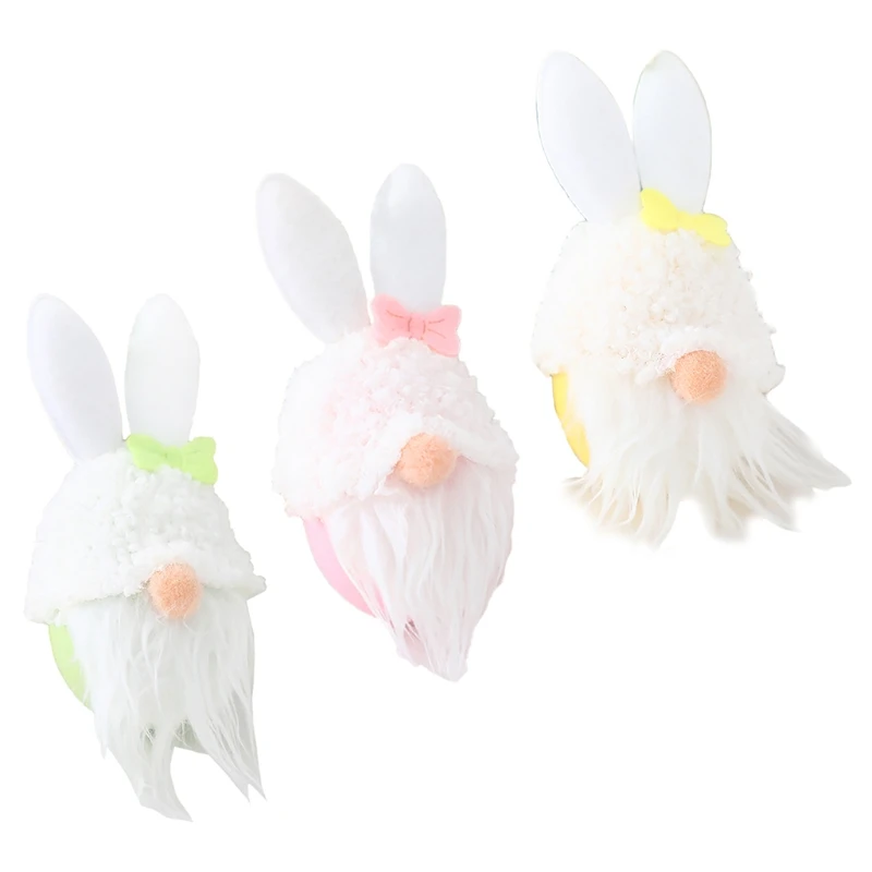 

Easter Bunny Gnome Pendant Handmade Rabbit Plush Toys Doll Ornaments Decoration