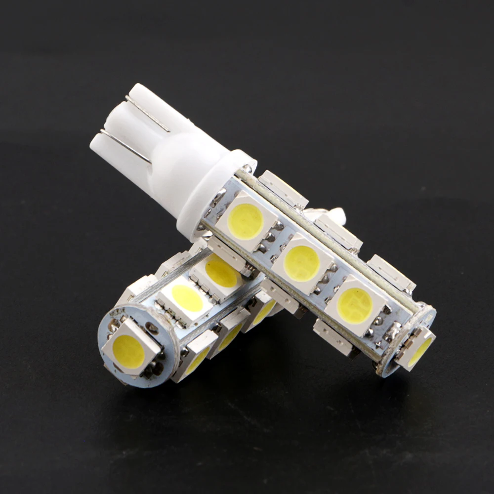 YM E-яркий 500 шт. T10 5050 13 SMD 194 168 W5W 13 светодиодный 12V автомобильный Светильник лампы авто светильник ing интерьер чтение светильник; цвета белый, желтый, красный