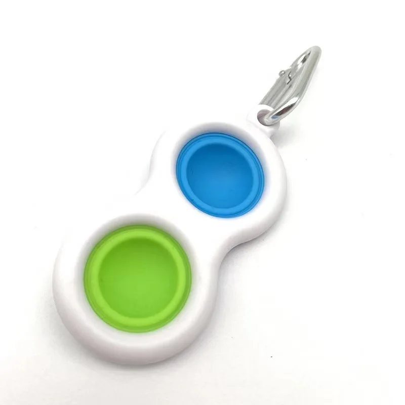 

Fidget Toys Simple Dimple Toy Keychain Push Stress Relief Toy Hand Fidget Bag for Children Adult Early Education Autism