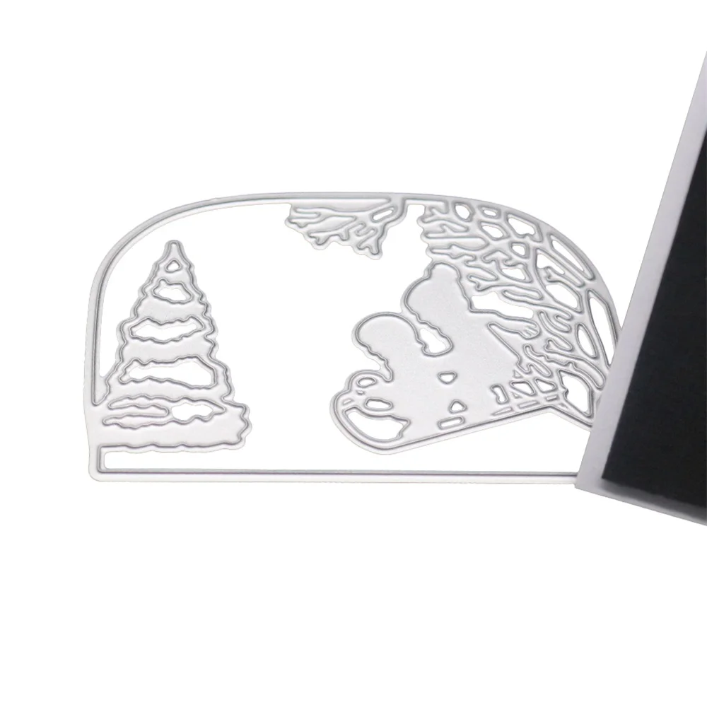 Рождественская елка трафареты оленя металлические режущие штампы Пасхальный