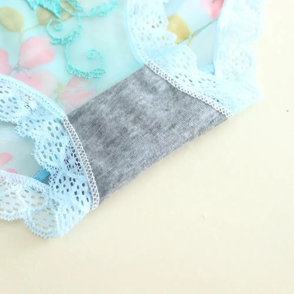 Сексуальные кружевные стринги модное женское Сетчатое однотонное нижнее белье