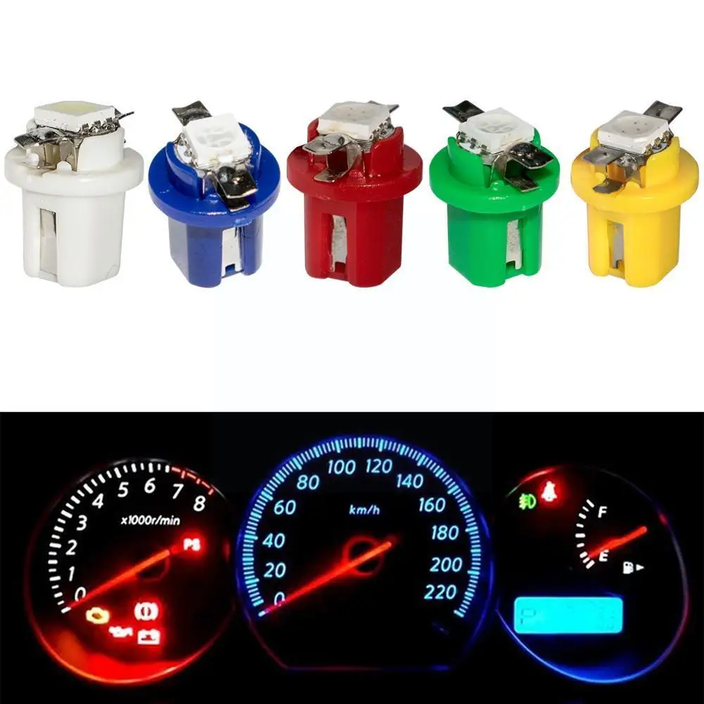 10 шт. T5 B8.5D 509T B8.5 Smd Светодиодная лампа Автомобильный датчик для приборной панели