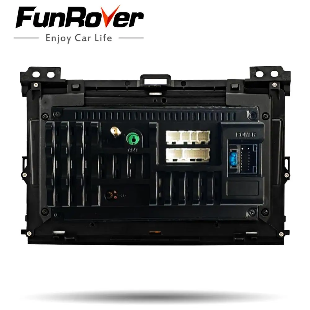 FUNROVER android10.0 2.5D+IPS car radio for Toyota Land Cruiser Prado 120 dvd multimedia player gps navigation system stereo | Автомобили